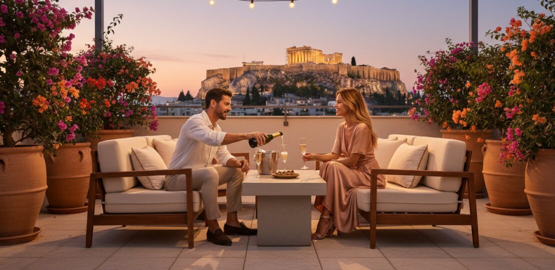 The Most Romantic Apartment for Couples in Athens: A 2026 Guide to Private Rooftop Escapes – Hero Image